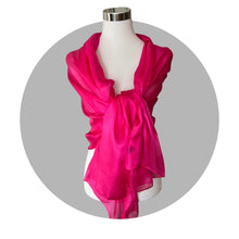 Carica l'immagine nel visualizzatore di Gallery, Sciarpa stola pura seta