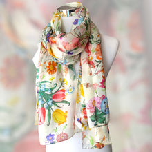 Carica l'immagine nel visualizzatore di Gallery, Sciarpa stola pura seta