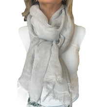 Carica l'immagine nel visualizzatore di Gallery, Sciarpa Lino e cotone