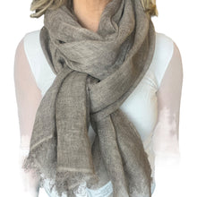 Carica l'immagine nel visualizzatore di Gallery, Sciarpa Lino e cotone