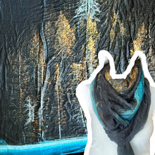 Carica l'immagine nel visualizzatore di Gallery, Scialle cotone seta stampa digitale