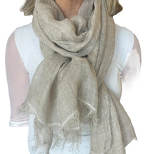 Carica l'immagine nel visualizzatore di Gallery, Sciarpa Lino e cotone