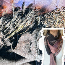 Carica l'immagine nel visualizzatore di Gallery, Scialle cotone seta stampa digitale