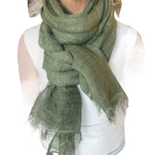 Carica l'immagine nel visualizzatore di Gallery, Sciarpa Lino e cotone
