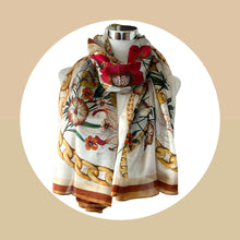 Carica l'immagine nel visualizzatore di Gallery, Sciarpa stola pura seta