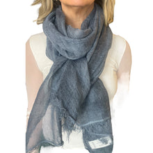 Carica l'immagine nel visualizzatore di Gallery, Sciarpa Lino e cotone