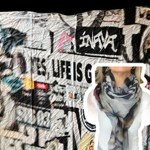 Carica l'immagine nel visualizzatore di Gallery, Scialle cotone seta stampa digitale