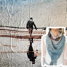 Carica l'immagine nel visualizzatore di Gallery, Scialle cotone seta stampa digitale