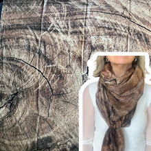 Carica l'immagine nel visualizzatore di Gallery, Scialle cotone seta stampa digitale