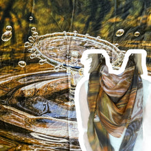 Carica l'immagine nel visualizzatore di Gallery, Scialle cotone seta stampa digitale
