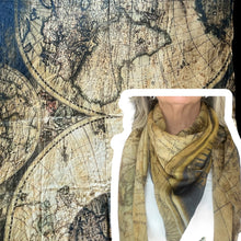 Carica l'immagine nel visualizzatore di Gallery, Scialle cotone seta stampa digitale