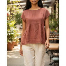 Carica l'immagine nel visualizzatore di Gallery, Blusa puro lino