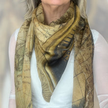 Carica l'immagine nel visualizzatore di Gallery, Scialle cotone seta stampa digitale