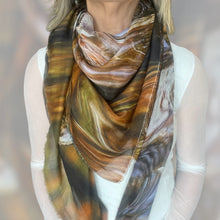 Carica l'immagine nel visualizzatore di Gallery, Scialle cotone seta stampa digitale