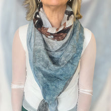 Carica l'immagine nel visualizzatore di Gallery, Scialle cotone seta stampa digitale