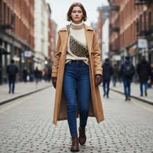 Carica l'immagine nel visualizzatore di Gallery, Marsupio tracolla pelle scamosciata