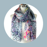 Sciarpa stola pura seta