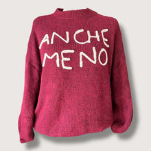 Carica l&#39;immagine nel visualizzatore di Gallery, Maglioncino scritta ‘ANCHE MENO’
