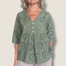Carica l&#39;immagine nel visualizzatore di Gallery, Camicia In sangallo
