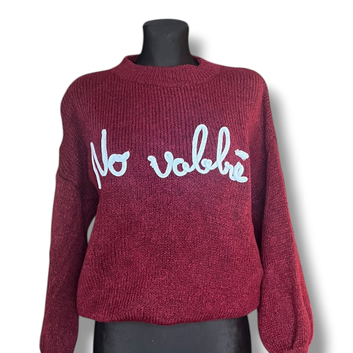 Maglioncino scritta ‘No Vabbè ‘