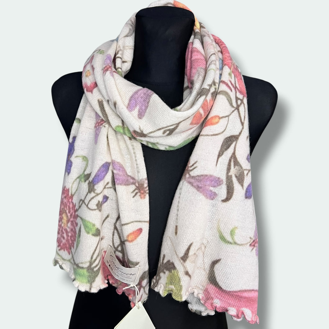 Sciarpa misto cachemire stampata