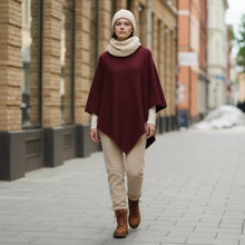 Carica l'immagine nel visualizzatore di Gallery, Poncho misto cashmere

